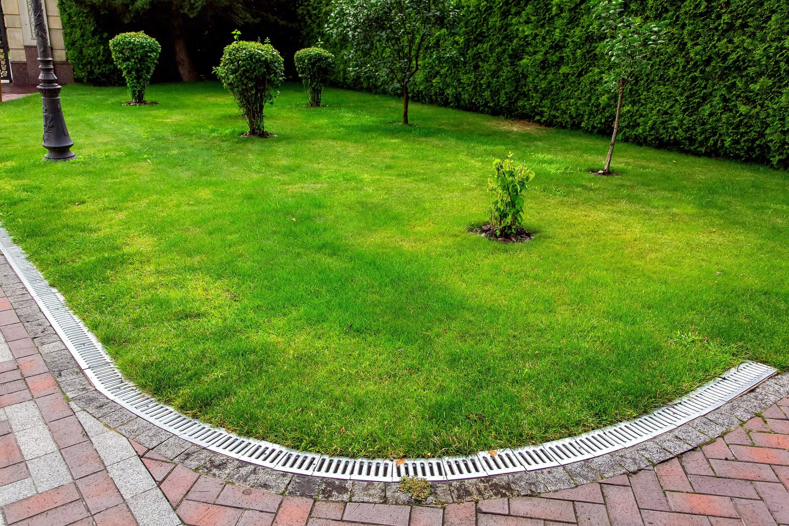 Finished yard after GI Landscape drainage installation